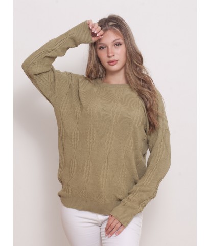 Sweater perle trenza