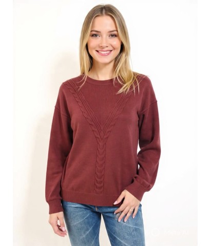 Sweater redondo link trenza