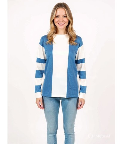 Sweater intarcia rayado