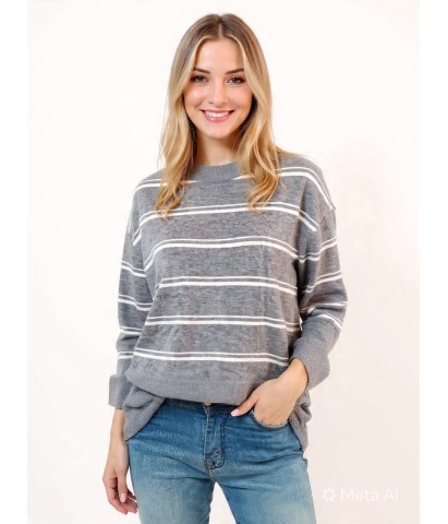 Sweater redondo rayado
