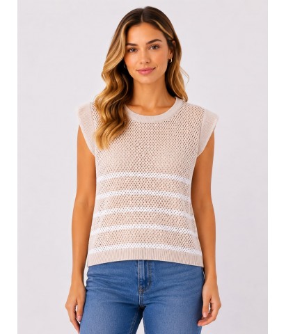 Musculosa calada rayada